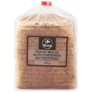 Pan Molde Alto Cont Proteinas Carrefour 450 Gr.