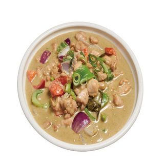 Wok de pollo curry thai picante