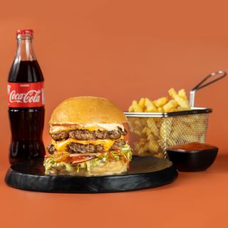 ორმაგი ჩიზის კომბო/double cheeseburger combo