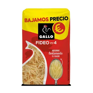 Fideo Nº 4 Gallo Paquete 500 G (23763790)