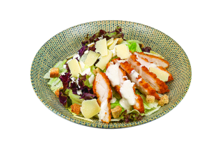 Crispy chicken caesar salad 