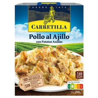 Pollo Al Ajillo Con Patatas Asadas Carretilla 250 Gr.