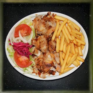 Plato de Carne Kebab de Ternera