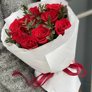 Rosas Rojas 9 Uds