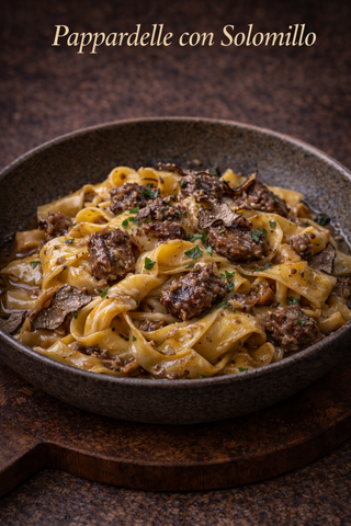 Pappardelle con Solomillo