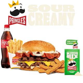 Combo Pringles Sour Creamy Doble Carne Grande