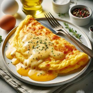 Omelette Fondante Au Fromage