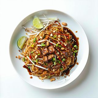 Beef pad thai