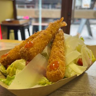 Хрупкави скариди със сос сладко чили