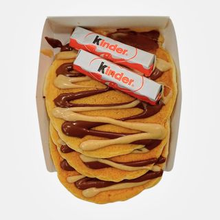 Tortitas de Nutella, Crema Kinder con 2 Kinder Chocolate