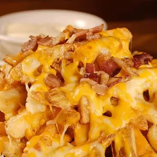 Batata Frita c/ Queijo e Bacon (Grande)