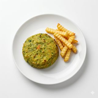 Burger Vegana Sin Gluten Con Patatas