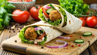 Rollo wegetariańskie z falafelem