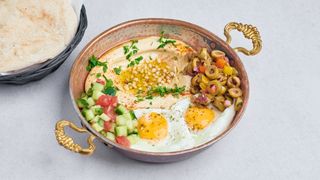 Hummus & Jajko sadzone