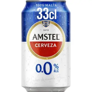 Cerveza 0,0 lata (33 cl).