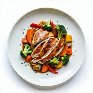 Fantasia di pollo con verdure di stagione