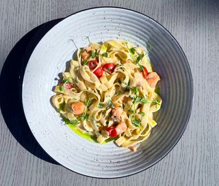 Паста з лососем 