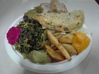 Frittata di ceci con verdure