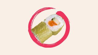 No Nori Sake losos 8 zalogaja