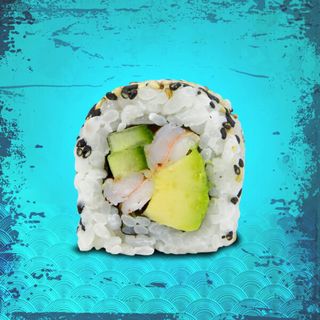 Урамаки Калифорния скарида, авокадо и краставичка (120г)