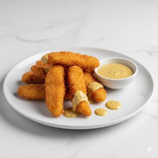 Lágrimas De Pollo Con Salsa De Miel Y Mostaza (Ración)