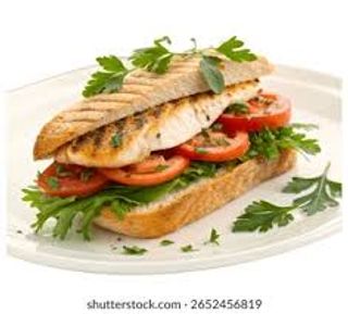 Panino grilled fish