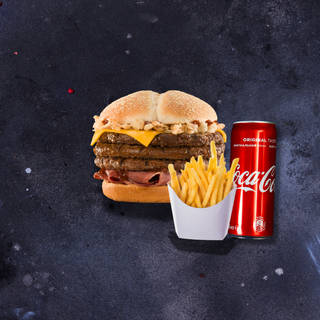 Triple Cheese + Boisson