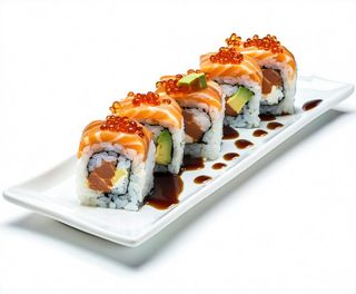 Ura roll Philadelphia flambè - 4 pezzi