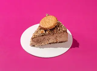 Tarta De Queso Porción Galleta Príncipe