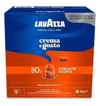 Lavazza Nespresso In Alluminio 80 Capsule Risveglio Forte