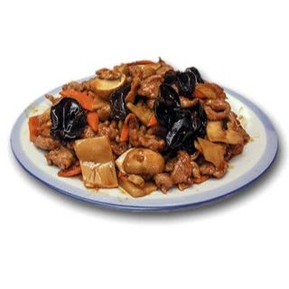 82.Свинско с бамбук и китайски гъби (800г)