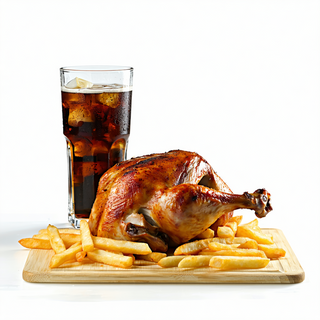 1/2 Menú Pollo Asado