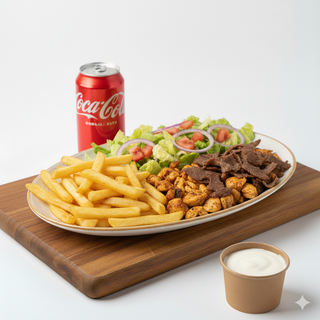 Menú Plato Kebab Con Ensalada