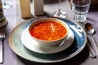 Ciorba de fasole cu ciolan