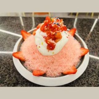 Shaved snow fragola