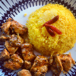 Combo Cuzcuz com Tiras de Frango + Bata Frita + CocaCola