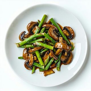 112) Bambù e funghi saltati