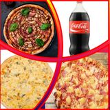 3 Pizza (28 cm) + 2 Ltr Cota Coca