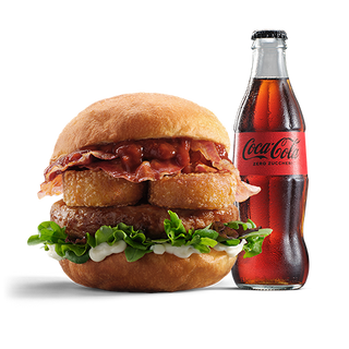 Bomba hamburger con rosti di patate menu