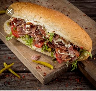 დონერი, ხორცით