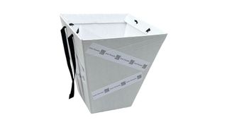 ქაღალდის ჩანთა ყვავილების ტრანსპორტირებისთვის