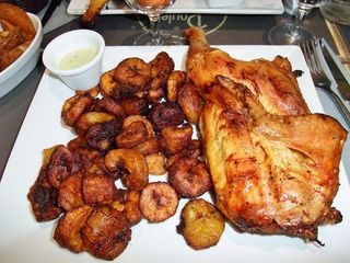 Alloco + Demi Poulet Grillé