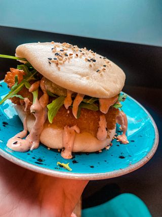 Bao Burger z kurczakiem