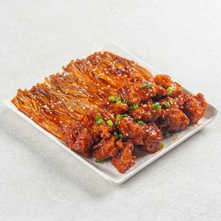 Эноки с курицей яннём