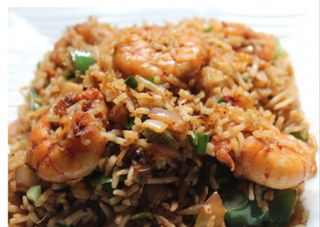 Yaki meshi con gambas