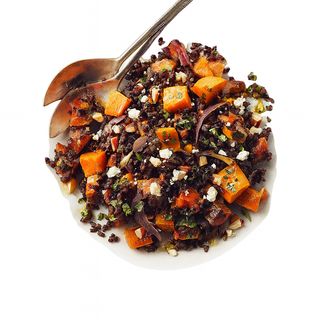 Salade Riz Noir Au Beurre De Cacahuète