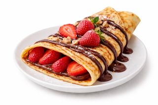 Палачинка с шоколад и ягода