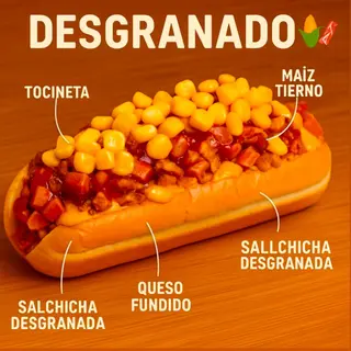 Hot dog desgranado