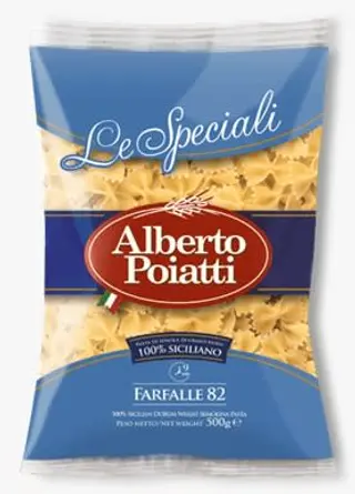 FARFALLE PÂTES DE SEMOULE DE BLÉ DUR 500.Gr ALBERTO POIATTI