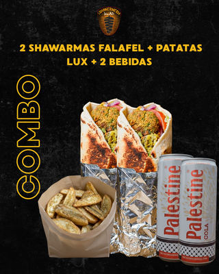Menú para dos Shawarma con falafel (5pzs)
